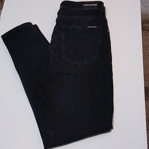 Calvin Klein black skinny jeans, high waist